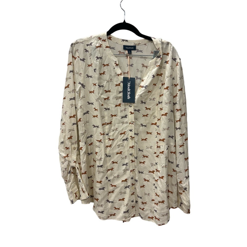 ModCloth Puppy Blouse